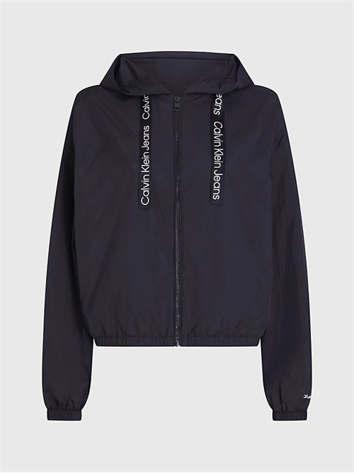 logo drawstring windbreaker CALVIN KLEIN JEANS | J20J223353BEH